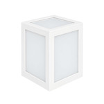 Imagen de APLIQUE LED de Exterior 12w Calido Rectangular Blanco 13x10.8x16cm H