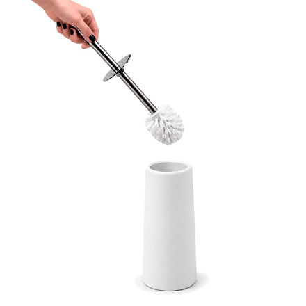 Imagen de ESCOBILLA para Inodoro BLANCA Ø 10.5cm/39cm h