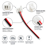 Imagen de CONEXION p/Cintas Led COB 12v 10mm.