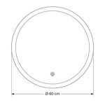 Imagen de ESPEJO LED Redondo Ø60cm Luz Variable