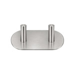 Imagen de PERCHA Adhesiva 2 Ganchos Acero 9.5x4.5x3cm Prof