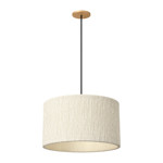 Imagen de COLGANTE 1 Luz E27 Plush Blanco Ø 33cm