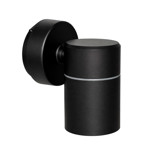 Imagen de APLIQUE 1 Luz GU10 Unidireccional IP44 Negro Ø6cmx10cm.h