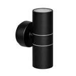 Imagen de APLIQUE 2 Luces GU10 Bidireccional IP44 Negro base 7.5cmx16h