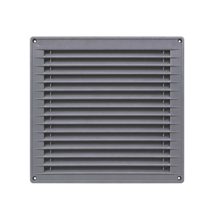 Imagen de REJILLA Ventilación Fija Plastica Gris 17x17cm Ø10cm