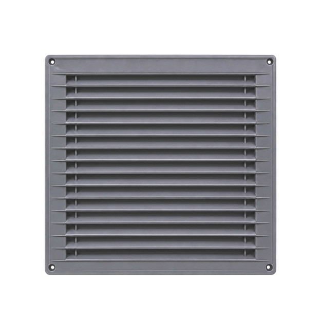 Imagen de REJILLA Ventilación Fija Plastica Gris 17x17cm Ø10cm