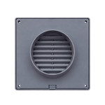 Imagen de REJILLA Ventilación Fija Plastica Gris 17x17cm Ø10cm